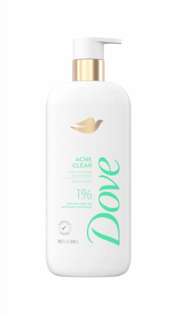 Dove acne clear wash