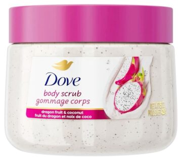 Dove body scrub dragon fruit