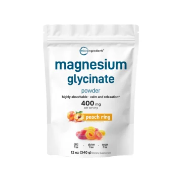 MICROINGREDIENTS MAGNESIUM GLYCINATE POWDER PEACH RINGS